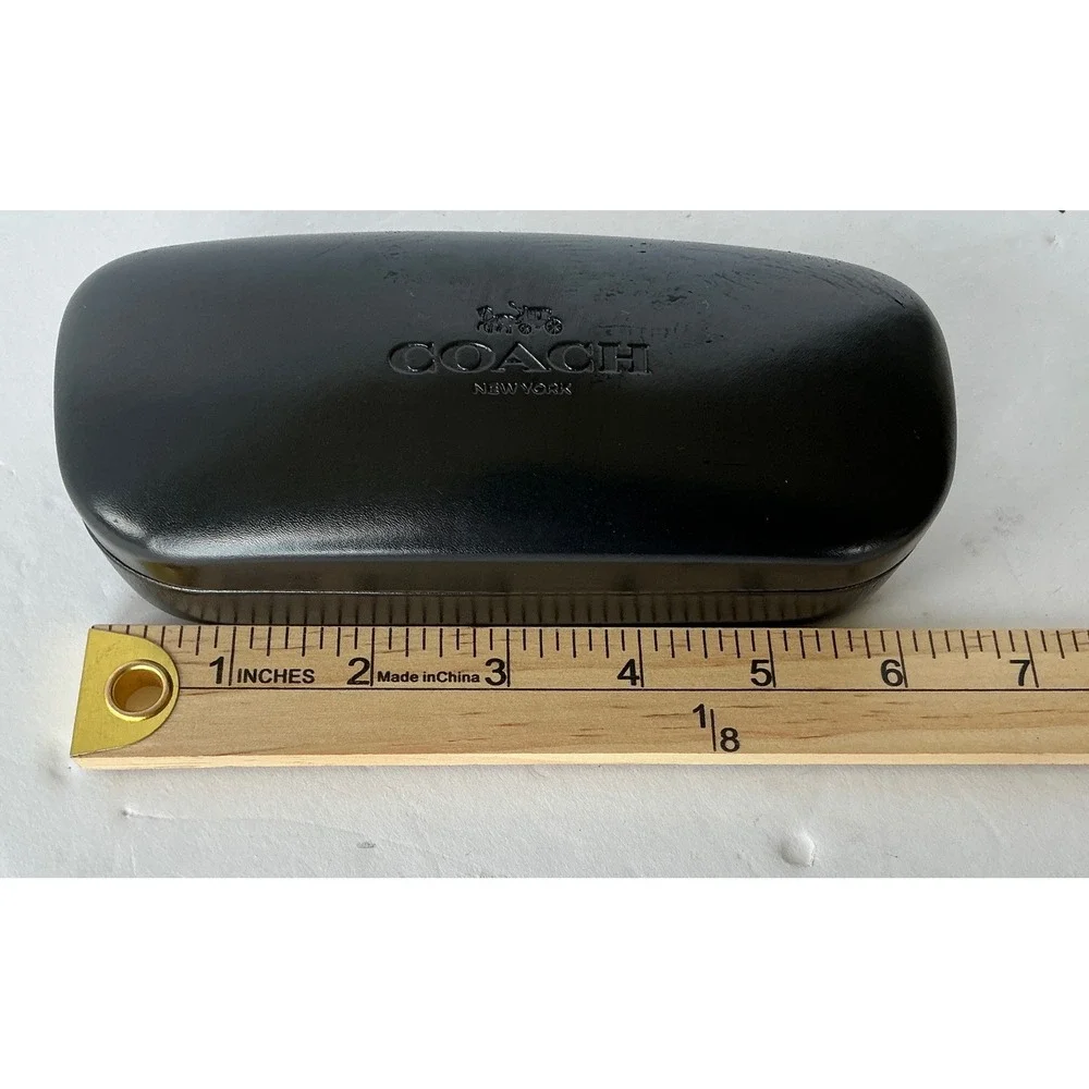 Coach‎ Black Hard Clamshell Sunglasses Case Embossed Logo One Size Classic